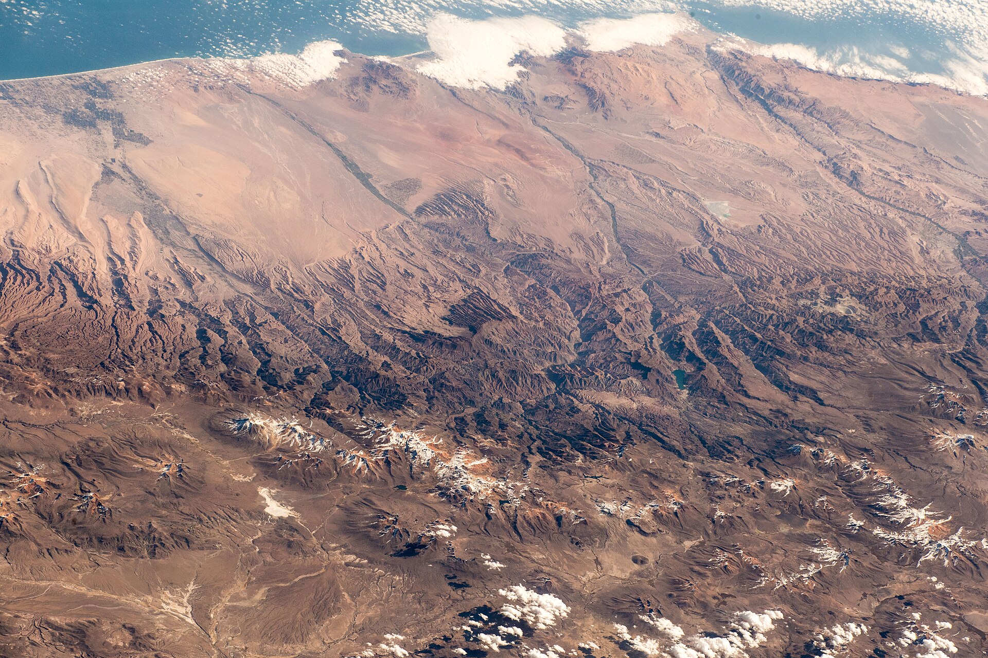 The Peruvian Andes mountains