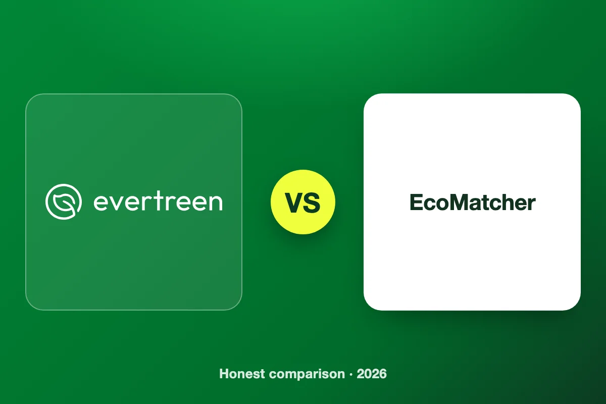 Evertreen vs EcoMatcher: Tree Traceability and Carbon Compared