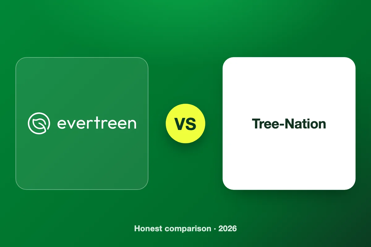 Evertreen vs Tree-Nation: Cheap Trees or Provable Impact?